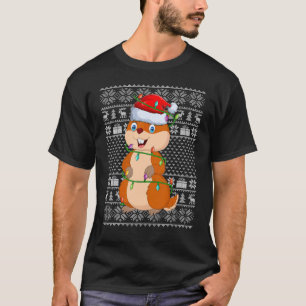 T-shirt Style Doux moche Jumeaux Lumières Père Noël Gopher