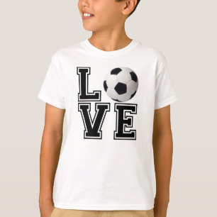 T-shirt Style d'université du football d'amour