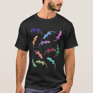 T-shirt Style esthétique Vaporwave Gecko Motif style 80 s 