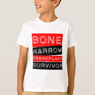T-shirt Style Étiquette - Survivant de la transplantation 