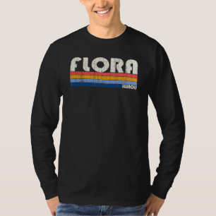 T-shirt Style Flora Illinois Vintage les années 70 80s