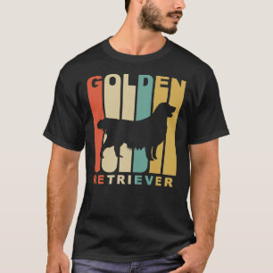 T-shirt Style Golden Retriever Silhouette Relaxé Convient