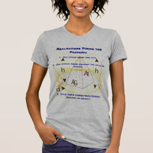 T-shirt 'Style' gris 'Réalisations pendant la pandémie'