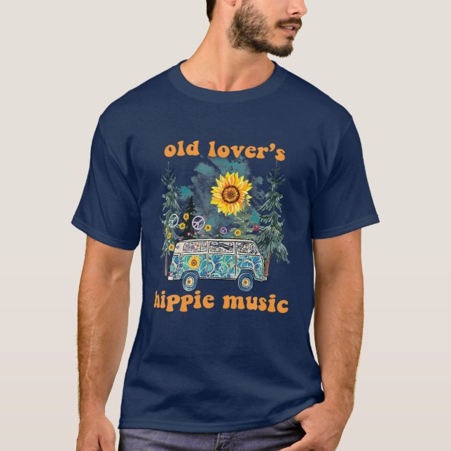 T-shirt Style hippy Vieux Amour hippie de Vieux Amour hipp (Devant)