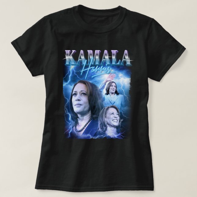 T-shirt Style Kamala Harris Retro 90s (Design devant)