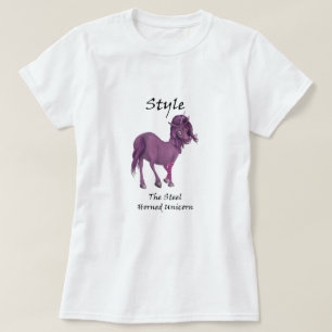 T-shirt Style Le Tee-Shirt Unicorn À Cornes D'Acier