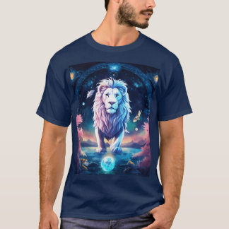 T-shirt style lion, t-shirt, confortable, 100% coton, etc