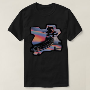 T-shirt Style Moderne de Table Tournante Glitch – Concepti