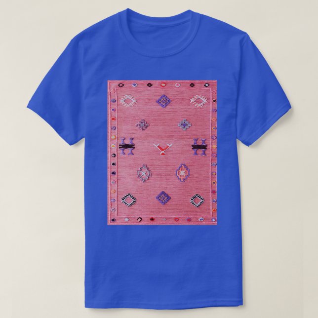T-shirt Style Oriental Rose Traditionnel Marocain (Design devant)