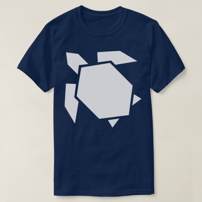 T-shirt Style origami de tortue géométrique (1) (Design devant)