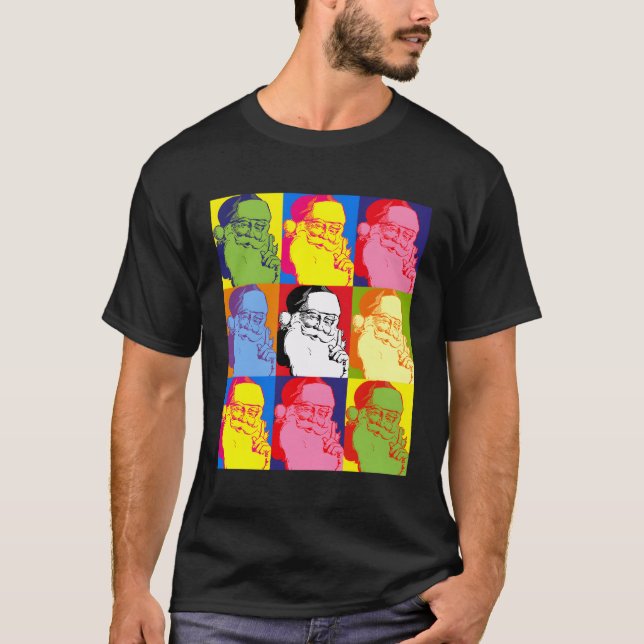 T-shirt Style Pop Père Noël (Devant)
