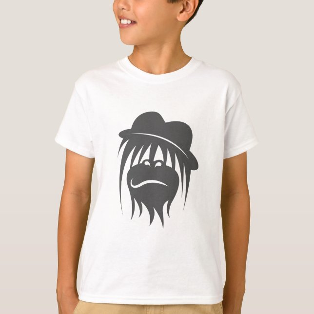 T-shirt Style primate casquette : Singe avec Casquette (Devant)
