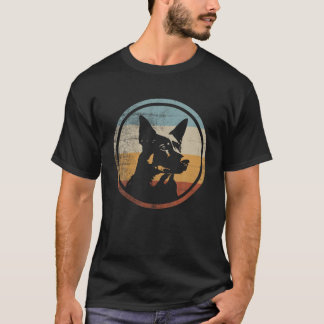 T-shirt Style rétro Australien Kelpie Chien T Chemise