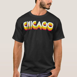 T-shirt Style rétro de Chicago Design 1