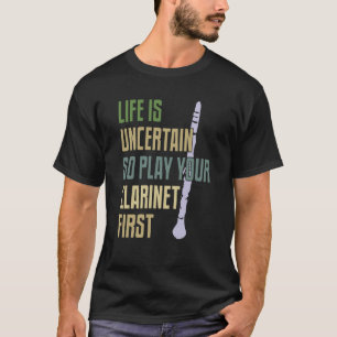 T-shirt Style rétro du lecteur Clarinet