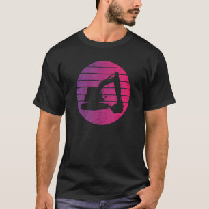 T-shirt Style rétro Excavateur Vintage