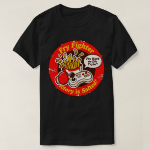 T-shirt Style Rétro Jeu de combat & Fries françaises Desig