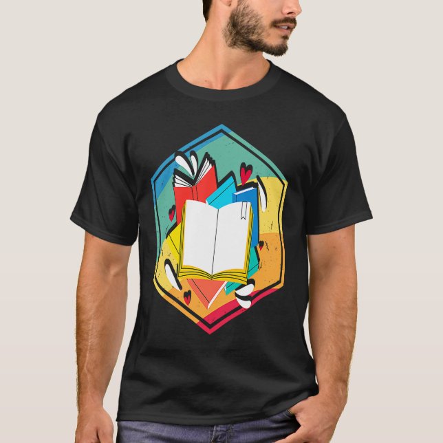 T-shirt Style Rétro livre (Devant)