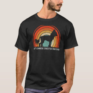 T-shirt Style Rétro Mens Meilleur Chinois Crested Papa Jam