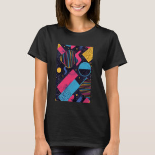 T-shirt Style rétro Motif Art Synthwave 80s