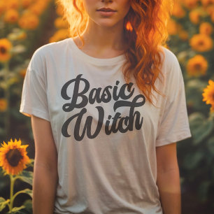T-shirt Style rétro Sorcière de base