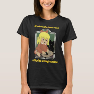 T-shirt Style rétro Talking Spirit Board Humour foncé