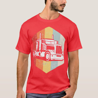 T-shirt Style rétro Vintage Big Rig SemiTrailer Conduite d