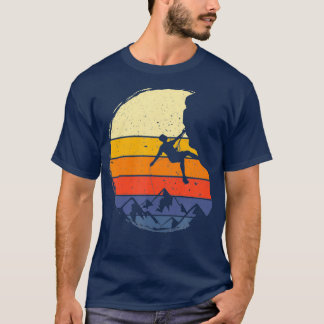 T-shirt Style Rock Escalade Retro Bouldering Climber