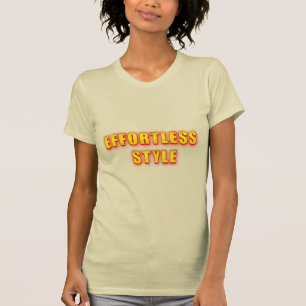 T-shirt Style sans Effort Texte Gras dans une Lumière Vibr