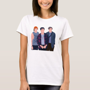 T-shirt Style Sunset Curve minimaliste années 90