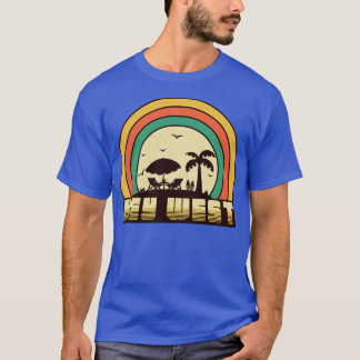 T-shirt Style Sunset Vintage de Key West Beach