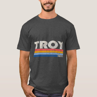 T-shirt Style Troy NY Premium les années 70 80s vintage