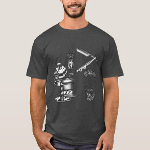 T-shirt Style Vintage Barbershop Graphics