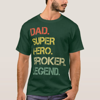 T-shirt Style Vintage Homme Papa Héros Courtier Légende Fê