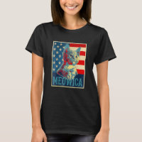 Style Vintage Meowica 4 juillet chat Kitty