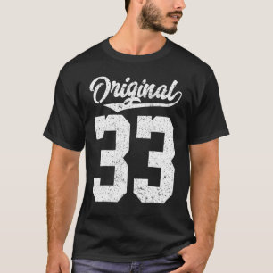 T-shirt Style Vintage original de It's My 33th Birthday