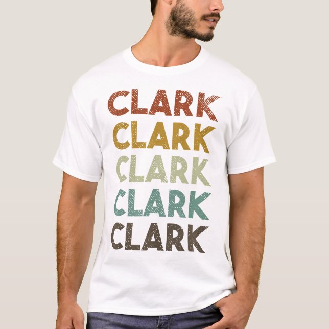 T-shirt Style Vintage Retro Clark (Devant)