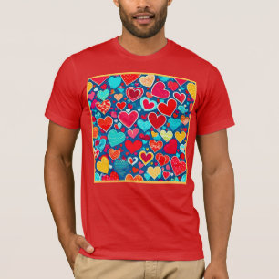 T-shirt Stylish Romance : Coeurs Chics Élégance
