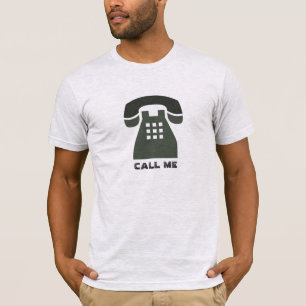 T-shirt Stylisme Téléphone Vintage Appelez-moi toutes les