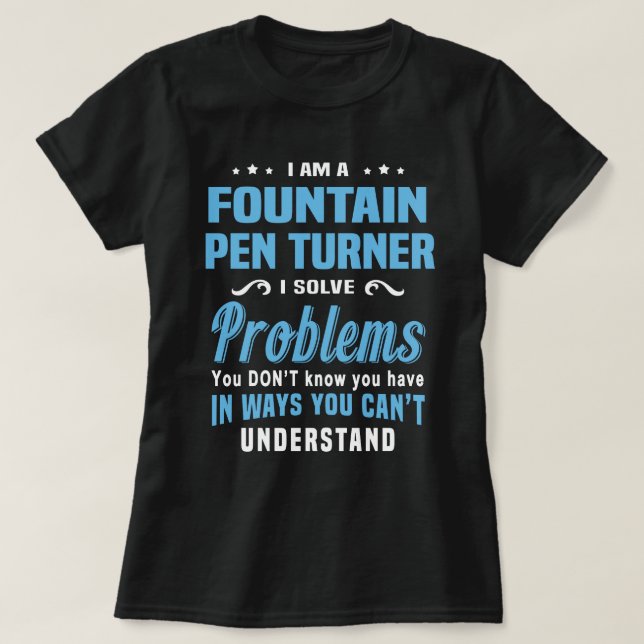 T-shirt Stylo Fontaine Turner (Design devant)