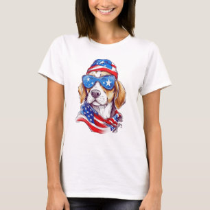 T-shirt Sublimation de chien du 4 juillet-66361
