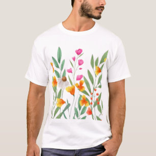 T-shirt Sublimation fleur sauvage