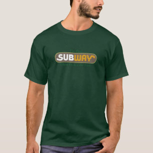 T-shirt SubwayL'endroit où frais est le goût RétroVintage
