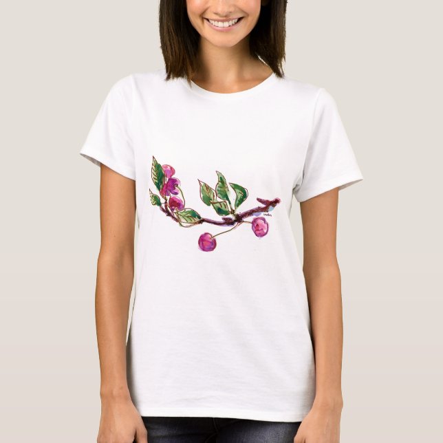 T-shirt Succursale de cerise (Devant)