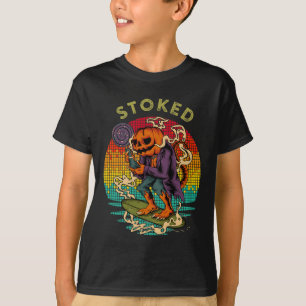 T-shirt Sucette animale tête de citrouille de surf drôle e
