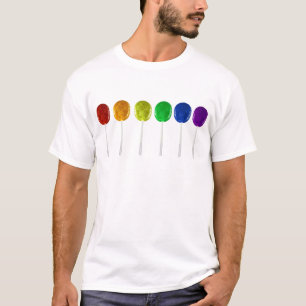 T-shirt Sucettes arc-en-ciel
