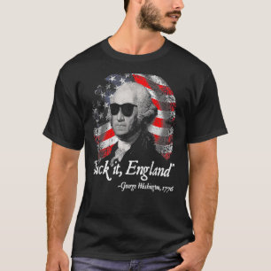 T-shirt Suck It England 4 juillet George Washington 1