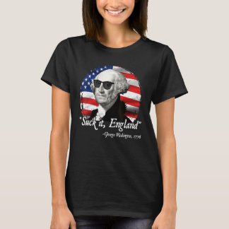 T-shirt Suck It England 4 juillet George Washington 177