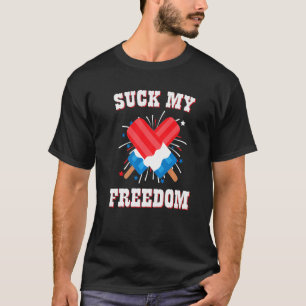 T-shirt Suck My Freedom American Popsicles Usa Fireworks 4