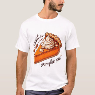 T-shirt Sucré comme Citrouille tarte Thanksgiving